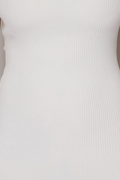 Ribbed Open Front Dress