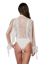 Load image into Gallery viewer, Tie Me Up Lace Bodysuit