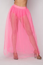 Load image into Gallery viewer, Mesh Pleated Skirt W/underwire