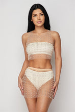 Load image into Gallery viewer, 2 Pcs Tank Mesh Pearl Top/mini