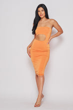 Load image into Gallery viewer, Opn Side Tube Midi Dress