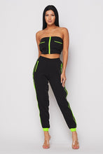 Load image into Gallery viewer, 2 Pcs Crop Tube Top/pants Set