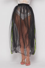 Load image into Gallery viewer, Mesh Long Skirt Reflected Stri