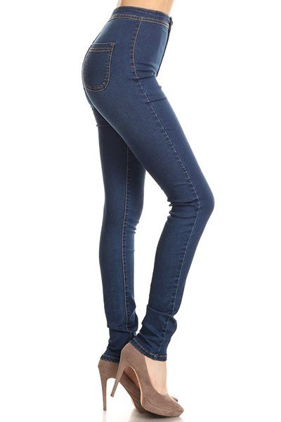 Dr Denim Solitaire skinny jeans in navy blue | ASOS